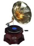 Vintage Fully Functional Antique Gramophone Record Player