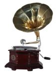 Vintage Fully Functional Antique Gramophone Record Player