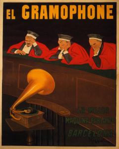 Vintage Reproduction Gramophone with Judge Design