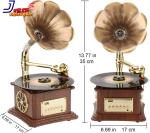Wooden Bluetooth Vintage Style Record Player
