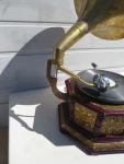 Antique Indian Horn Phonograph Gramophone Player