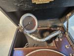 Antique HMV Portable Gramophone Phonograph - Plays Great