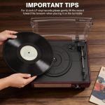 Bluetooth Vinyl Record Player with Built-In Speakers