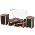 Retro Bluetooth Record Player with Dual Speakers