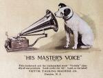 His Master’s Voice Gramophone Dog Wall Art