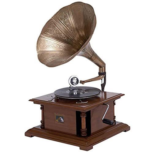 Vintage RCA Victor Phonograph with Brass Horn