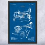 Vintage Gramophone Patent Wall Art for Any Space