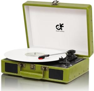 Retro Bluetooth Suitcase Record Player with Speakers