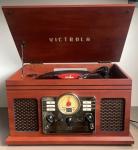 Retro Style Gramophone Player for Vinyl and CD