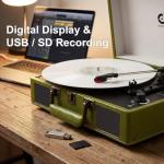 Retro Bluetooth Suitcase Record Player with Speakers