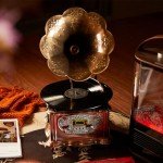 Vintage Mini Bluetooth Record Player with USB Ports