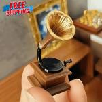 Miniature Gramophone Record Player Decorative Gift