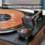 Portable Vintage Record Player with Bluetooth Speaker