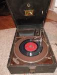 1920s HMV 101 Portable Crank Gramophone