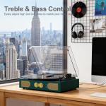 Vintage 3-Speed Green Vinyl Record Player