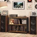 Vintage 3-Tier Vinyl Record Player Stand