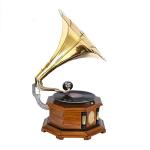Vintage-Style Replica Gramophone Vinyl Player
