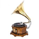 Vintage-Style Replica Gramophone Vinyl Player