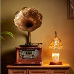 Wooden Bluetooth Gramophone Turntable Stereo System