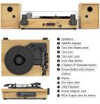 Vintage Bluetooth Gramophone Player with Dual Speakers