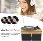 Vintage Bluetooth Gramophone Player with Dual Speakers