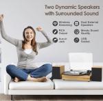 Vintage Bluetooth Gramophone Player with Dual Speakers