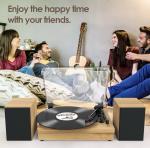 Vintage Bluetooth Gramophone Player with Dual Speakers