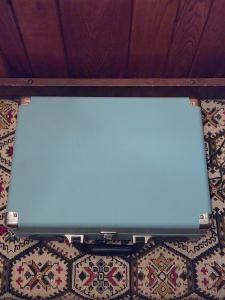 Blue Vintage Suitcase Turntable by 1byone