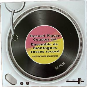 Set of 4 Music-Themed Coasters for Home