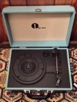 Blue Vintage Suitcase Turntable by 1byone