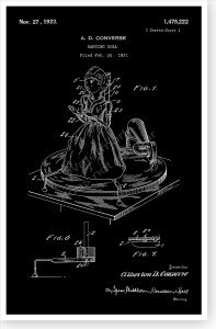 Siam Sue Black Gramophone Toy Patent Print