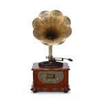 Wooden Bluetooth Gramophone Vinyl Record Player System
