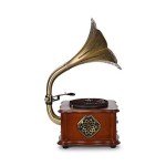 Wooden Bluetooth Gramophone Vinyl Record Player System