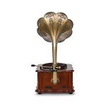 Wooden Bluetooth Gramophone Vinyl Record Player System