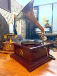 Working Antique HMV Gramophone Phonograph Record Player