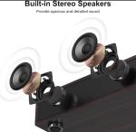 Vintage-Inspired Bluetooth Vinyl Record Player with Speakers