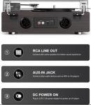 Vintage-Inspired Bluetooth Vinyl Record Player with Speakers