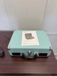 Victrola Bluetooth Suitcase Record Player Teal | Vintage Style Turntable w/ AC A