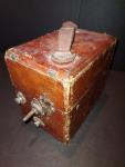 Antique Portable Peter Pan Gramophone In Leather Case - RUNS!