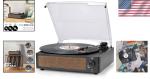 All-in-One Vinyl Record Player with Built-in Speakers