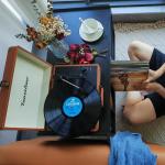 Record Player Stand with Vinyl Storage Holds Up to 300lb, Large Record Player Table Cabinet for Album Storage with Holder Vinyl Display Shelf, Wood Turntable Stand for Bedroom Living Room (Black)