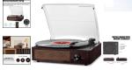 Bluetooth Retro Vinyl Record Player with 2 Stereo Speakers - Elegant Home Decor