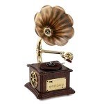 Mini Vintage Gramophone with Bluetooth & Stereo Speakers