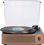 Vintage Bluetooth Vinyl Record Player with Speakers