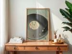 Retro Gramophone Art Print with Dancing Figures