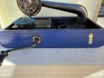 Thorens Blue Portable Antique Gramophone with Needles