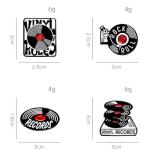 Vintage Vinyl Record Enamel Pins Set for Music Lovers