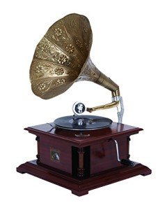 Wooden Functional Gramophone Player with Record 18