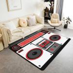 Retro Audio Cassette Area Rug 3x5