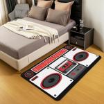 Retro Audio Cassette Area Rug 3x5
